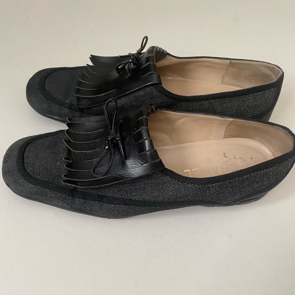 Chanel golf loafers